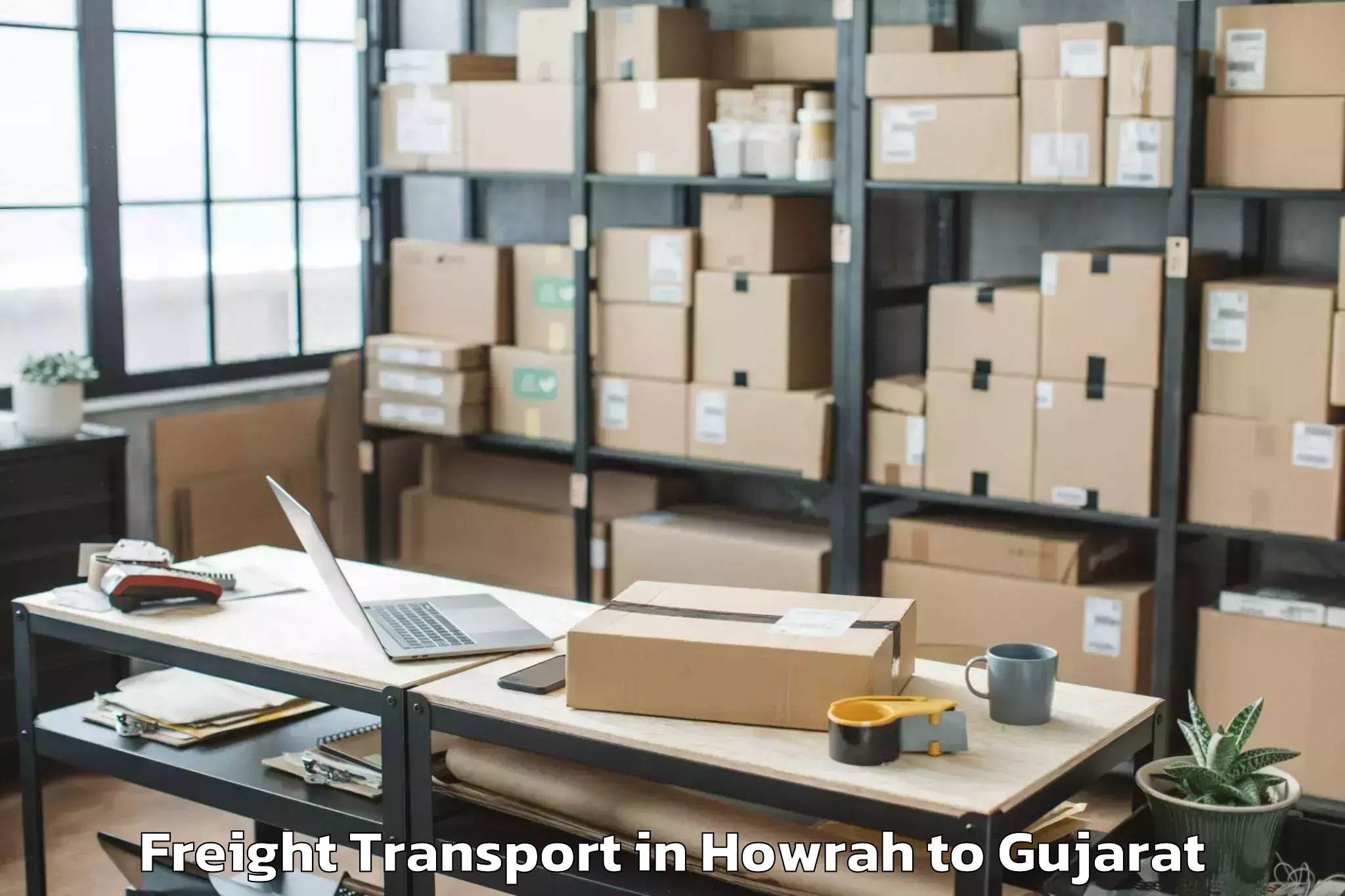 Book Your Howrah to Ambaji Freight Transport Today